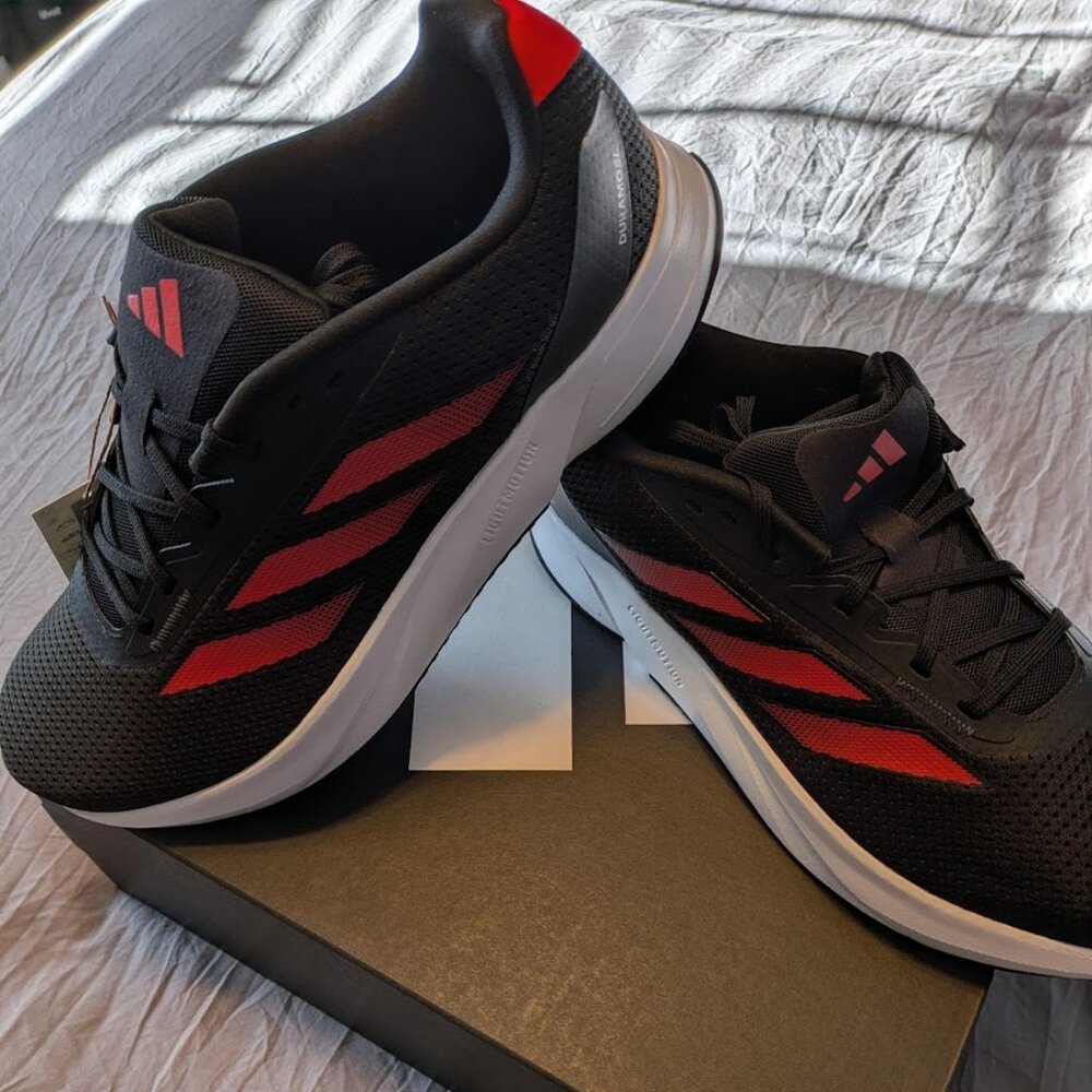 NEW Adidas Men Duramo SL Shoes size 12 Black/Red